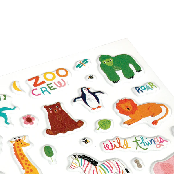Set de stickers Stickiville Zoológico