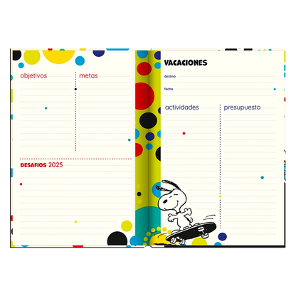 Agenda Snoopy Book 2025