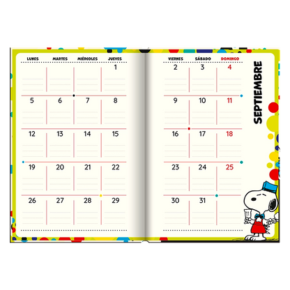 Agenda Snoopy Book 2025