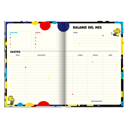 Agenda Snoopy Book 2025