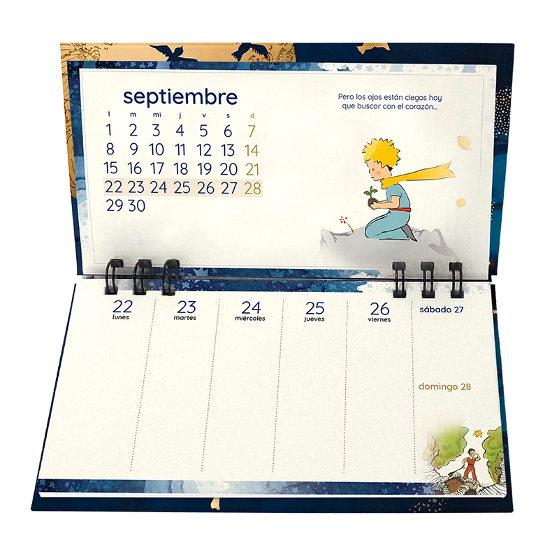 Calendario de Escritorio 2025 El Principito