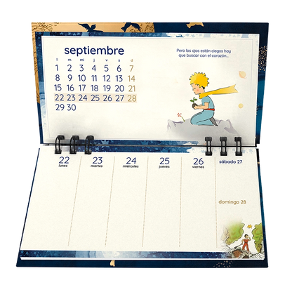 Calendario de Escritorio 2025 El Principito