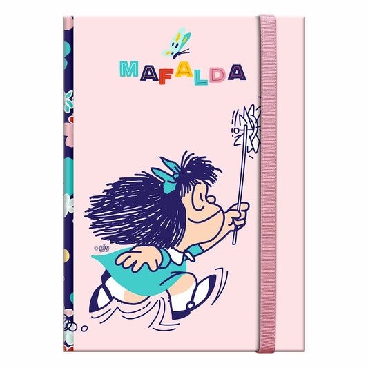 Libreta Tapa Dura con pequema Mafalda