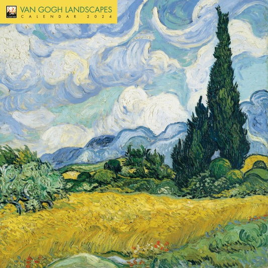 Calendario de pared de paisajes de Vincent van Gogh 2024
