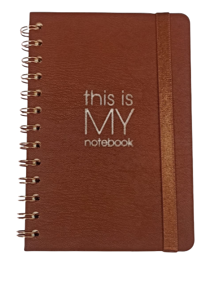 Cuaderno mediano Ecocuero My Notebook Café