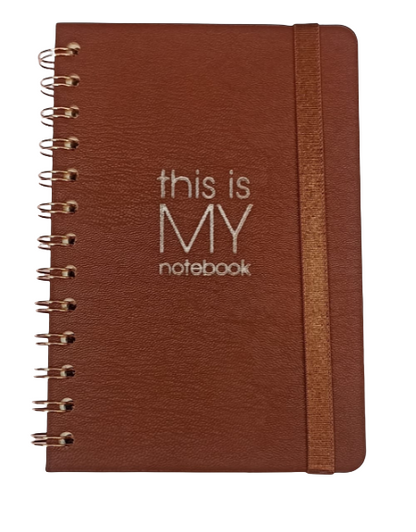 Cuaderno mediano Ecocuero My Notebook Café