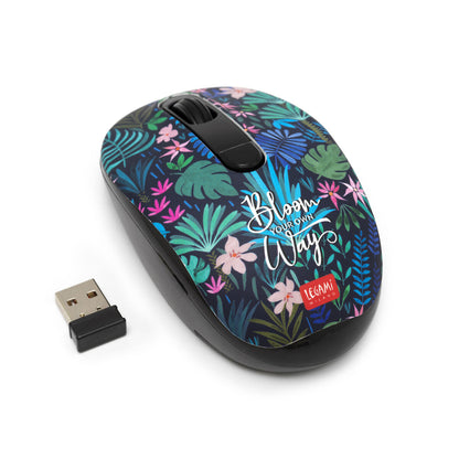 Mouse inalámbrico con receptor USB Flora