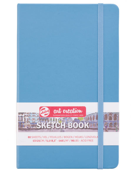 Libreta Sketchbook 13x21 cm Art Creation 140gr 80hjs Lake Blue