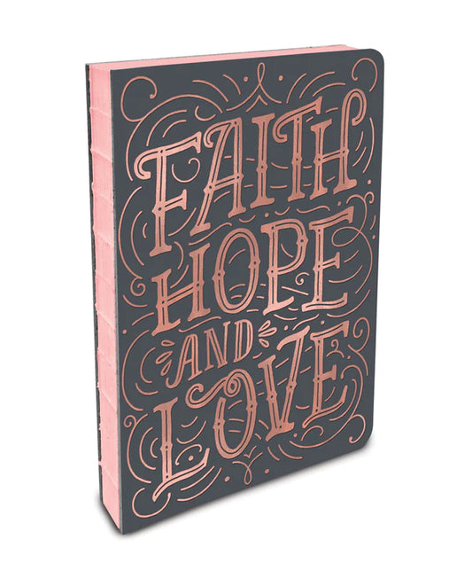 Libreta encuadernada Journal Faith Hope Love