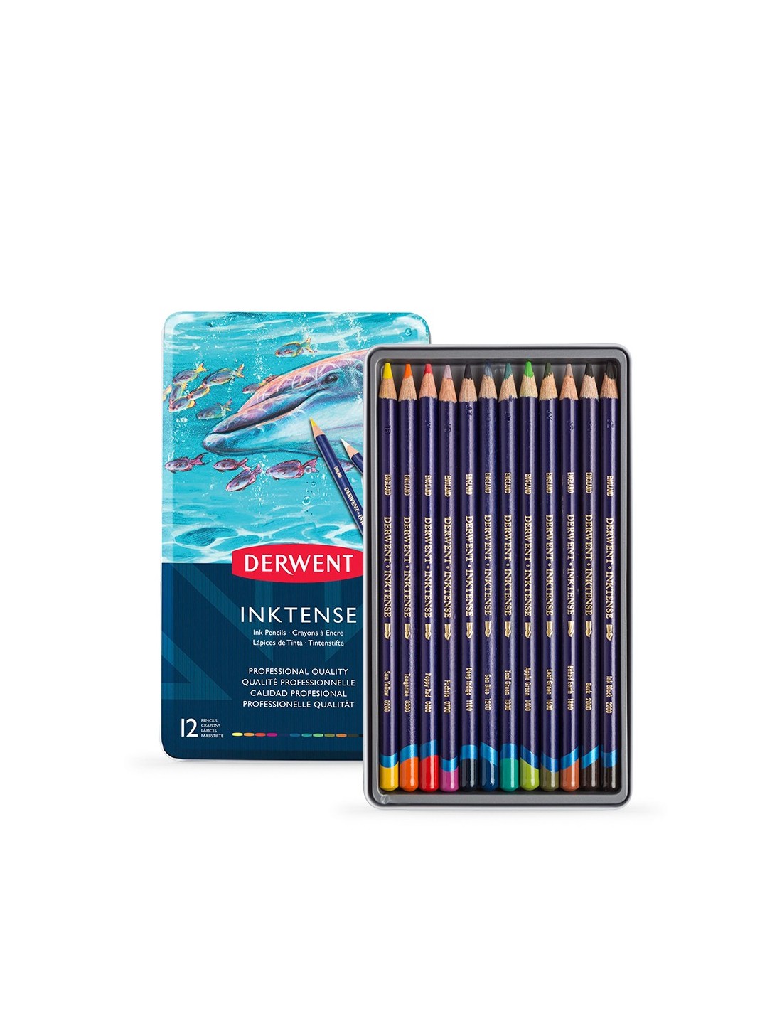 Lápices de Tinta inktense set de 12 colores