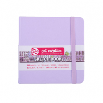 Libreta Sketchbook  Art Creation Violeta Pastel