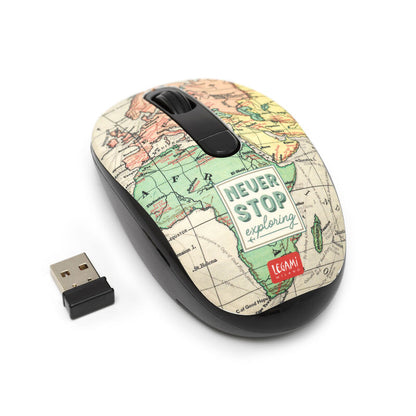 Mouse inalámbrico con receptor USB - Viajes